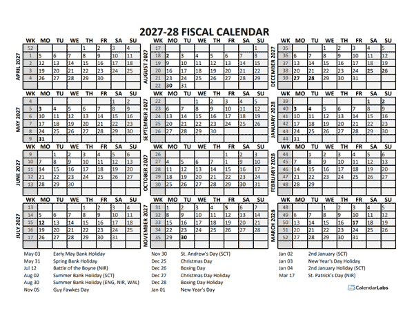 Us Economic Calendar April 2027 37 2027 28 fiscal year calendar apr uk 04