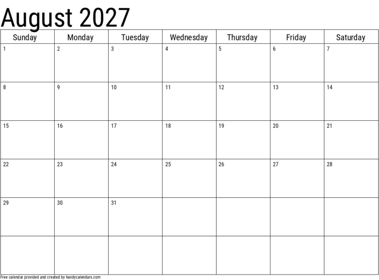 August 2027 Corporate Earnings Schedule and Key Financial Dates 28 2027 august calendar