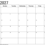 2027 may calendar 1
