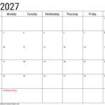 2027 may calendar with holidays 5