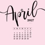 April 2027 Desktop Background Wallpaper Pink SaturdayGift 1024x576 1