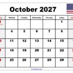 October 2027 Calendar with Holidays 5