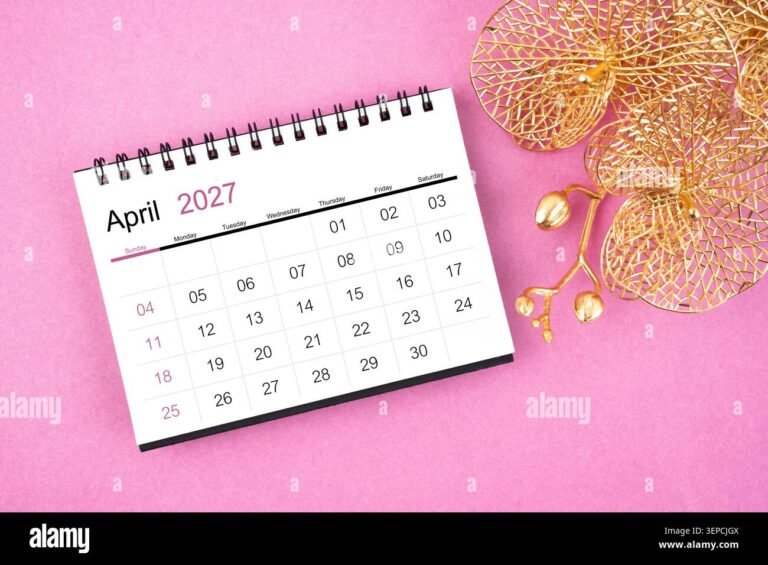 Stunning April 2027 Desktop Backgrounds to Brighten Your Screen 1 april 2027 desk calendar with golden orchid on pink background 3EPCJGX