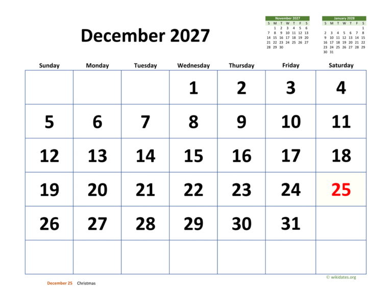 december 2027 calendar 03