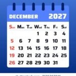 december 2027 calendar template design 260nw 2595313341