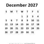 december 2027 monthly calendar design 260nw 2653594865