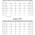 july august two months 2027 calendar vertical 1