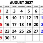 large print august 2027 calendar fefeff fefefe 6
